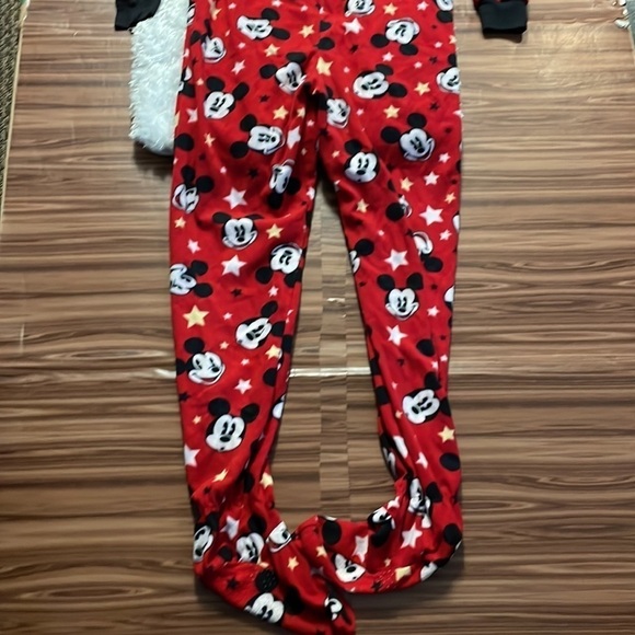DISNEY Mickey Mouse Footed Pajamas Size Small - Picture 7 of 8